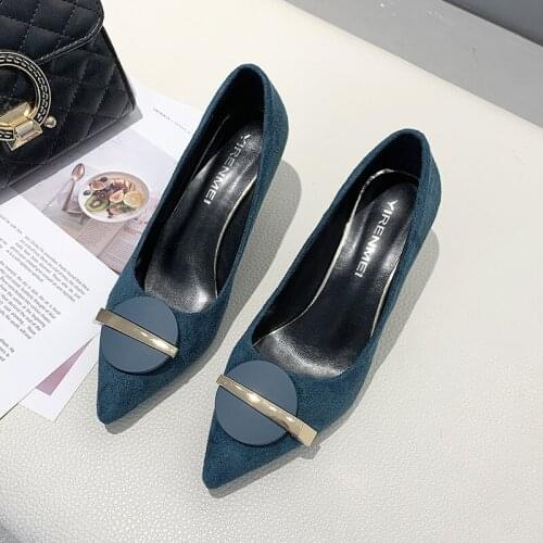Women high heel pump shoes for women simple high heels office Female fashion ladies shoes comfortable design large size U18-24