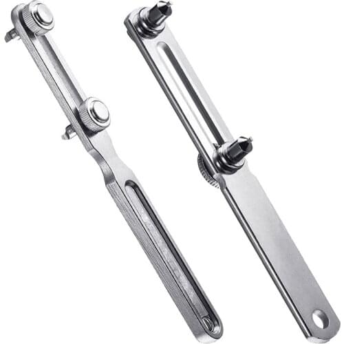 2Pcs Adjustable Watch Back Case Opener Kit, Wrench Type Watch Back Cover Opener Watch Back Remover Tool for Watch Repair