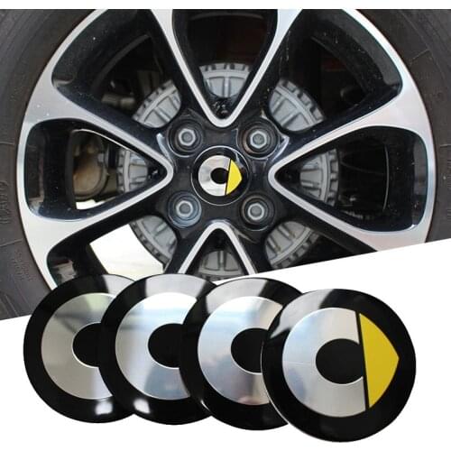 4 pcs/set Wheel stickers For Mercedes Smart Fortwo Forfour 453 451 450 modified wheel cover car stickers Accessories 55mm