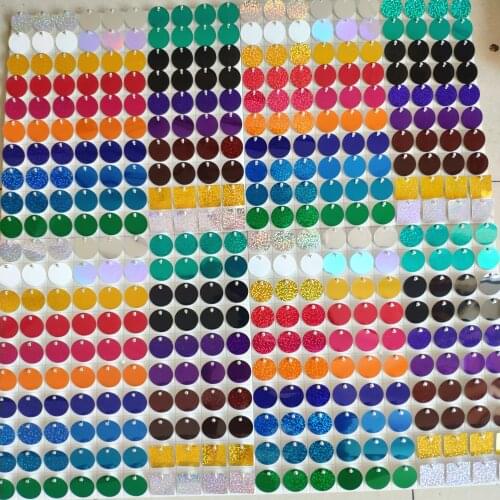 50pcs 30cm*30cm White Background Board with PET Sequins For Wedding Backdrops Plate 3D Sequin Air Active Panels