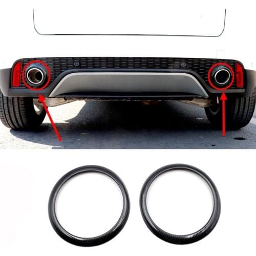 Cafoucs Stainless Steel Car Tail Throat Trim Frame Cover Molding Trim For Jaguar E-PACE 2018 2019 2020