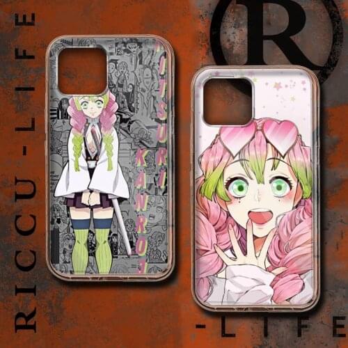 Mitsuri Kanroji Phone Case Transparent For iphone12 11 Pro Max X XR XS MAX 7 8 plus 6S 2020 SE 12Mini Cover