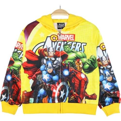 New Avenger SpiderMan boys Girls Winter Spring Autumn zipper hoodies sweatshirts Children Hoodies Sweater Kids Clothes