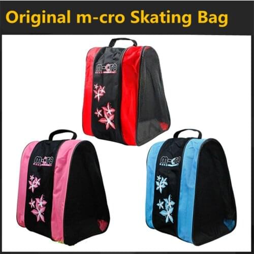 Kids inline skates shoes roller skating patines container for children skating bag red blue pink boy girl light carry handbag