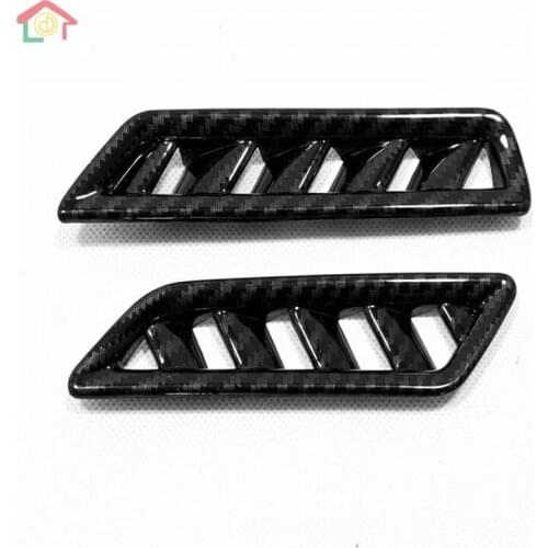 For Volkswagen Jetta Sagitar 2019 ABS carbon fiberfront Small outlet cover Instrument outlet air frame 2pcs