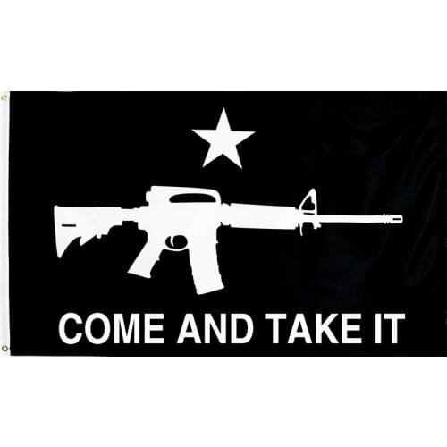 Yehoy hanging 90*150cm hanging 90*150cm gun black Gonzales Historical come and take it flag for decoration