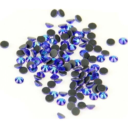 Hot Sale Dark Sapphire AB DMC Hotfix Rhinestones ss20 (4.6-4.8mm) 100Gross DIY Iron-on Garment Crystals Free Shipping