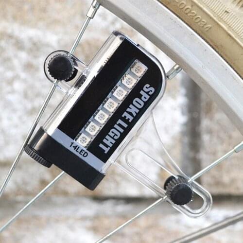 Induction Bicycle Accessories Practical Lights Components Cycling LED Spoke Light Sports Supplies Double Induction Discoloration