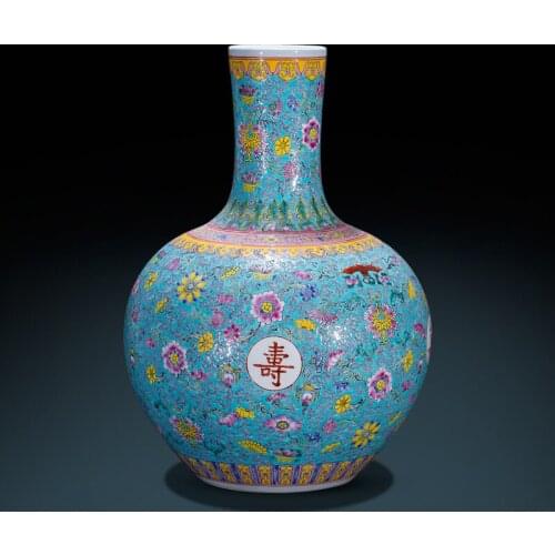 Jingdezhen Ceramic Vase Living Room Decorated With Antique Chinese Style Portraits Corner Crafts And Ornaments porcelain vase
