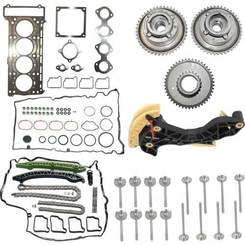 AP02 Camshaft Adjuster Sprocket Timing Chain full gasket kit for Mercedes M271 C250 W203 W204 E250 2710501127 2710531001