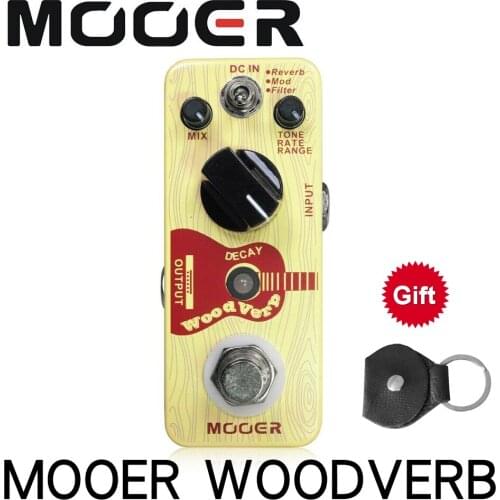Mooer WoodVerb Acoustic Guitar Reverb Pedal Analog Reverb Guitar Effects Pedal 3 Working models True Bypass