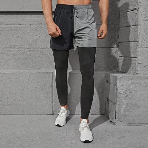 Men Joggers Running Track Pants Basketball Gym Jogging Workout Training Fitness Skinny Male Tight Sport Joger