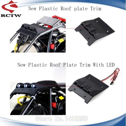 New Plastic Roof Plate Trim with LED Light for 1/5 Hpi Rovan Kingmotor Mcd Gtb Racing Baja 5b 5t 5sc Truck Rc Car Parts