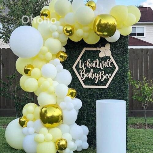 Ohoho Kids Birthday Party Decoration Adult Macaron Balloon Garland Arch Kit Baby Shower Boy Wedding Baloon Pastel Decor