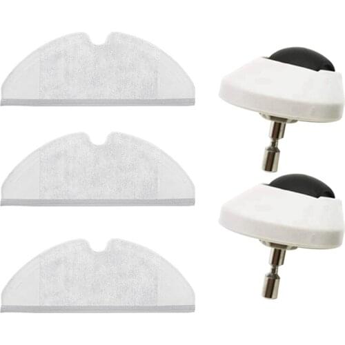 For Xiaomi Roborock 1 / 2 Front Casters Wheel and Mop for S5 Max S51 S55 S50 S6,Robot Vacuum Cleaner Accessories