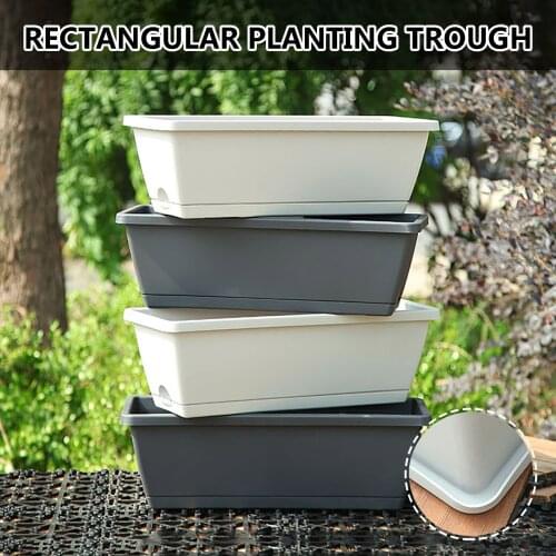 Vegetable Planting Pot Plastic Flower Pot Balcony Vegetable Planting Trough Happy Farm Garden Pots Planters Vasi Da Balcone