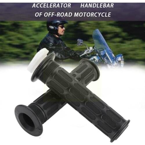 Motorcycle Handle Grips Twist Throttle Cable Set Universal Accessorie Accelerator Motorbike Motorcycle Throttle Hand Grips I2C6