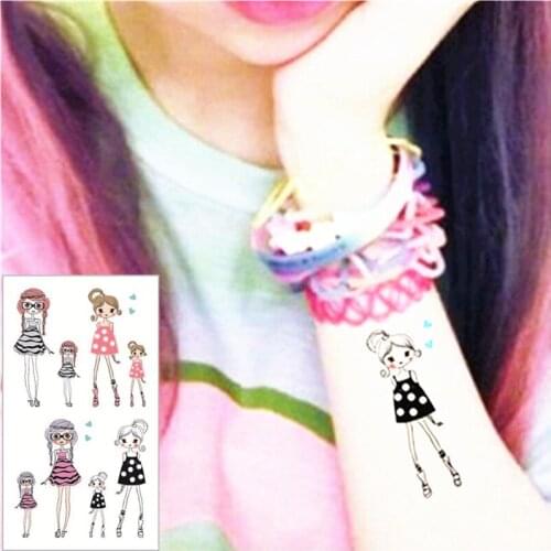 SHNAPIGN little girl Flash Tattoo Hand Sticker 10.5*6cm Small Waterproof Henna Beauty Temporary Body Sticker Art FREE SHIPPING