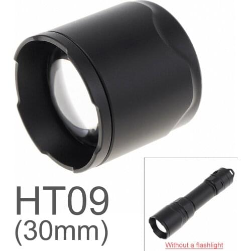 SecurityIng HT09 30mm Lens Replaceable Flashlight Head for 31MM Diameter Hunting Torch Replaceable Flashlight Head