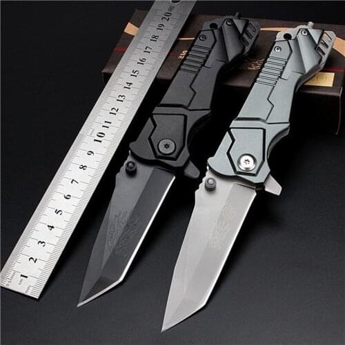 Outdoor Tactical Folding Knife Swiss Special Warfare Knife Wilderness Survival Sergeant Knife Field Self-defense Pocket Knife