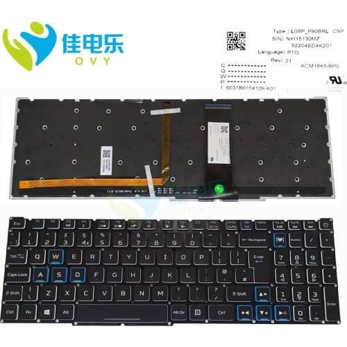 UK RGB backlight keyboard For Acer Nitro 5 AN515-54 AN515-43 AN517-51 AN715-51 gaming laptop keyboards GB British LG5P P90BRL