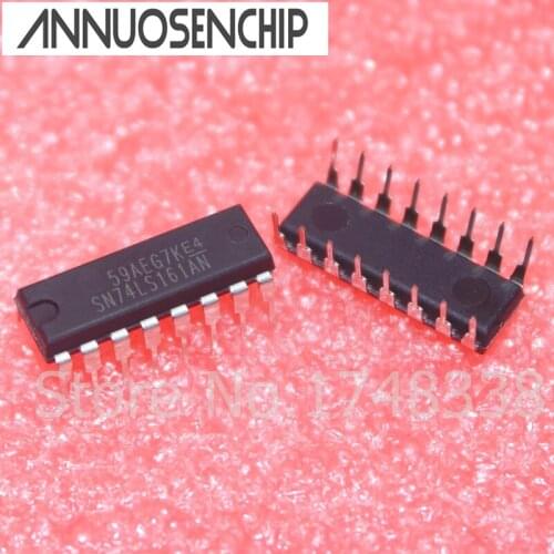 10PCS SN74LS161AN 74LS161 SN74LS161N 4-BIT SYNC COUNTER 16-DIP New original Imported brand