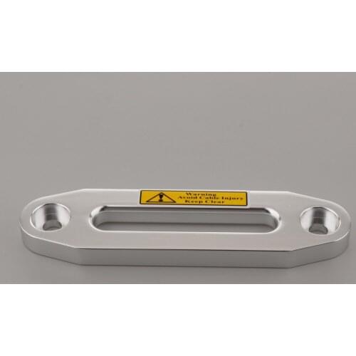 4500lbs Aluminum Alloy Hawse Fairlead for Synthetic Rope, 5.98inch Winch Fairlead (Silver)