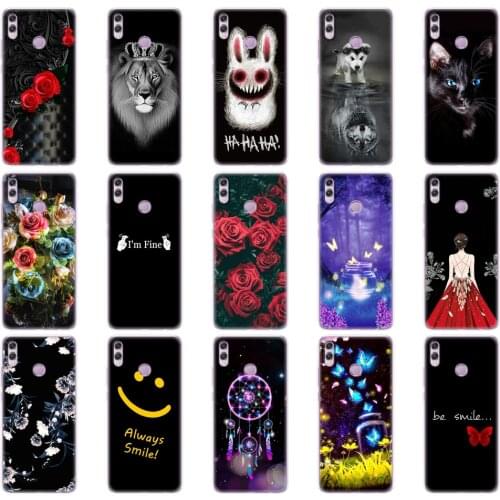 Case For Huawei Honor 8x Case 6.5 Inch Silicon Soft TPU Black Cover For Honor 8 X Funda Print Painted Phone Shells Bags
