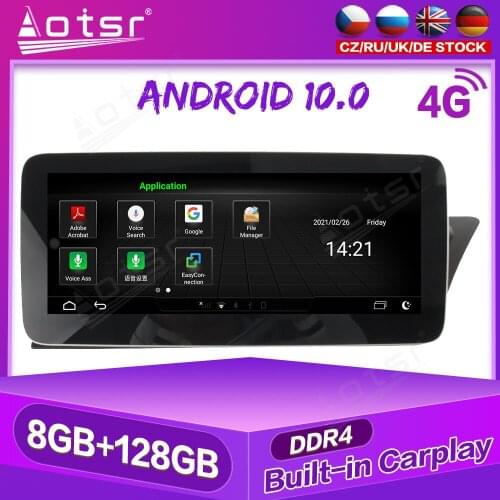 For Audi A4 B9 2016 - 2019 Android Car GPS Navigation Multimedia Player Radio 4G LTE Wireless Carplay Auto Touch Screen Stereo