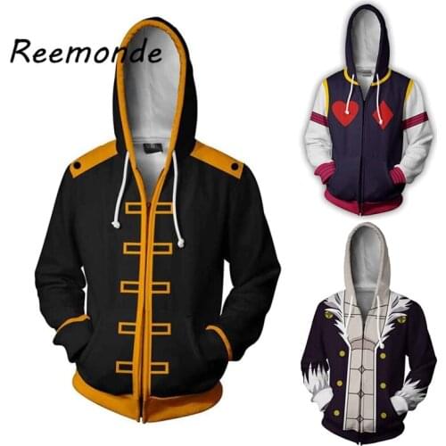Game Hisoka Cosplay Okita Costumes Sougo Hoodies Sweatshirts Autumn Mens Harajuku Printed Jacket Streetwear Coat Tops For Womens