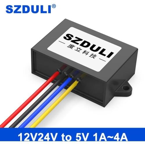 12V24V to 5V isolated power converter 9-40V to 5V automotive power step-down module DC-DC converter