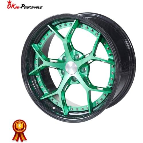 18 19 20 21 22 Inch 5x120 Wheels HEN Flash Surface Factory Price Custom Carbon Forged Aluminum Alloy Car Rim