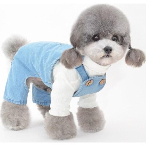 Small Dog Overalls Jumpsuit Puppy Outfit Rompers Spring Autumn Dog Clothes Pomeranian Poodle Bichon Schnauzer Costume Dropship