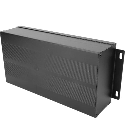 Enclosure Electronic DIY Circuit Board Project Aluminum Box Cooling Case Sand Black Bend Plate