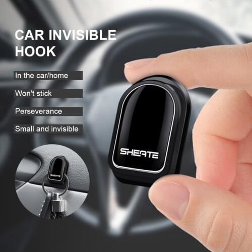 4Pcs Car Hooks Organizer Storage for USB Cable Headphone Key Storage Self Adhesive Wall Hook Hanger Auto Fastener Clip