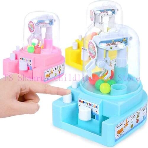Best Selling Childrens MINI Grab And Catch Clip Candy Machine Play House Catch Ball Machine Small Capsule Machine Toy Gift