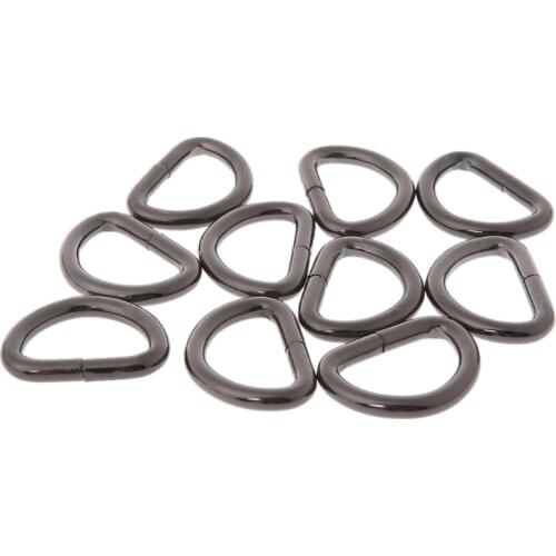 10pcs 25mm Inner Width Metal Half Round Shaped Non Welded D Ring DIY Accessories