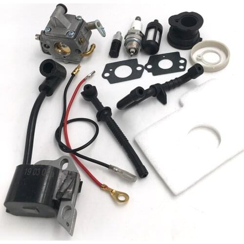 Spark Plug Carburetor Ignition Coil Intake Manifold Kit For Stihl MS170 MS180 170 180 Chainsaw Parts 1130 120 0608 1130 400 1302