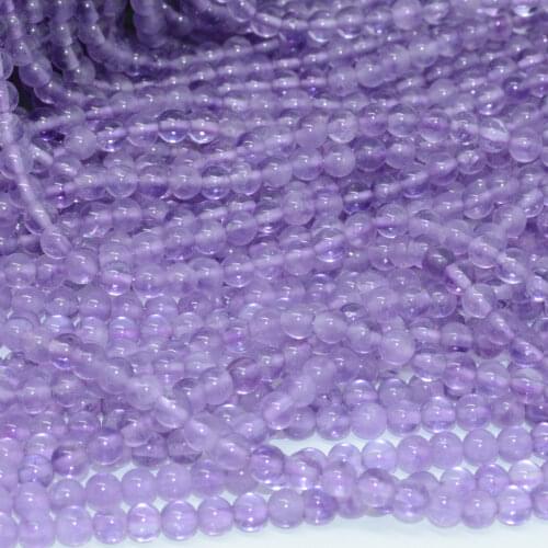 Natural Lavender Amethyst Loose Round Beads 3.2mm