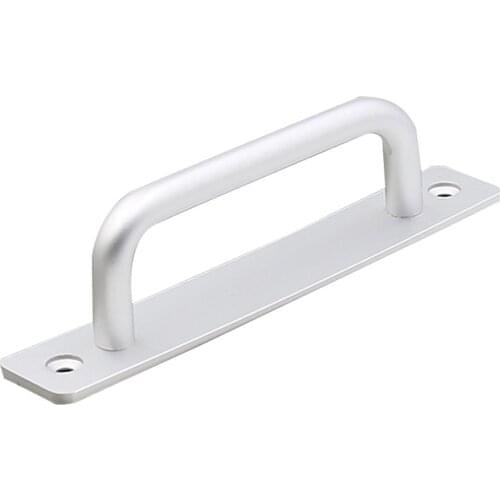 Sliding Door Handle Punch-Free Aluminum Alloy Cabinet Cupboard Pull Bar Furniture Drawer Hardware Screws Available TUE88