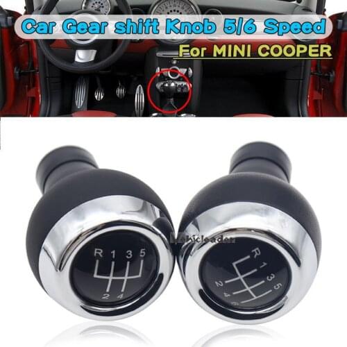 5/6 Speed Manual Car Gear Shift Knob MT Lever Shifter Knob Head Fit For Mini Cooper R55 R56 R57 R58 R59 R60 R61 F54 F55 F56 F57