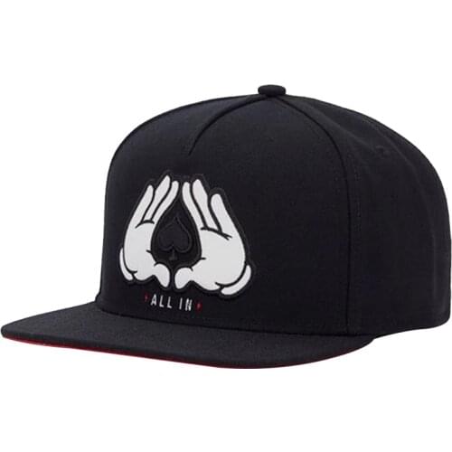 Brand ALL IN CAP Brooklyn black cotton hip hop snapback hat for men women adult outdoor casual sun baseball cap bone