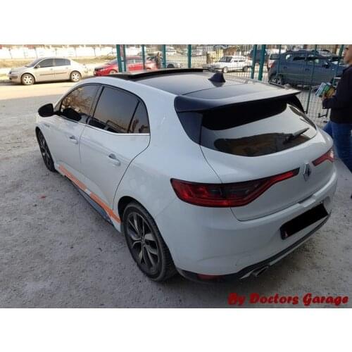 Spoiler For Renault Megane 4 Hatchback Spoilers 2016 2017 2018 2019 Fiber Rear Wing Top Auto Car Styling Accessory Black