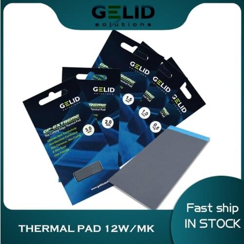 GELID GP Extreme Thermal Pad 12W/mk For CPU GPU North/South Bridge Graphics Card 80x40mm 0.5/1.0/1.5/2.0/3.0mm Silicone Mat