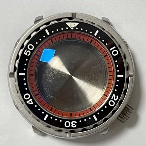 Heimdallr Watch Parts Titanium Tuna Can Watch Case Ceramic Bezel Sapphire 200m Water Resistant Fit NH35/36 Automatic Movement