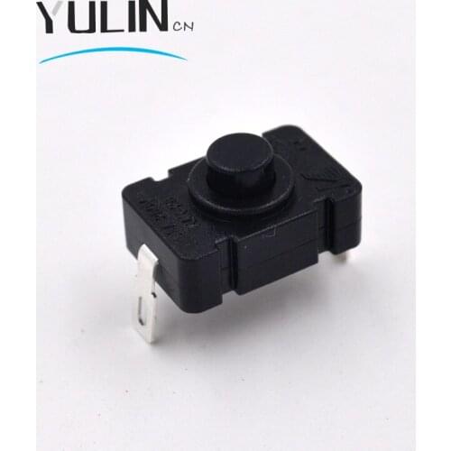 10PCS/LOT 18*12MM KAN Flashlight Switch 1.5A 250VAC Self Locking Push Button Switch KAN-28 on-off
