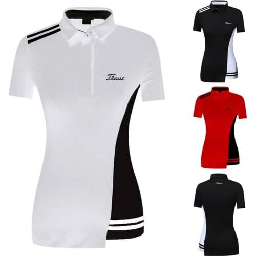 2021 summer Golf Apparel womens short sleeve outdoor sports polo shirt breathable quick drying T-shirt casual top