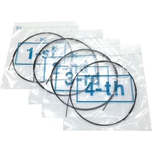 Alice Soprano Ukulele Strings Cordas for Ukulele 21 23 Black/Clear Nylon (4-String Set)