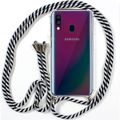 A405 Galaxy A40 Cordon Samsung Case White-Black