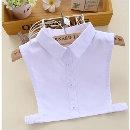 YSMILE Y Fashion Cotton Children Detachable Collar White Plaid Print High Quality Remove Decoration Shirt Collar Small Size